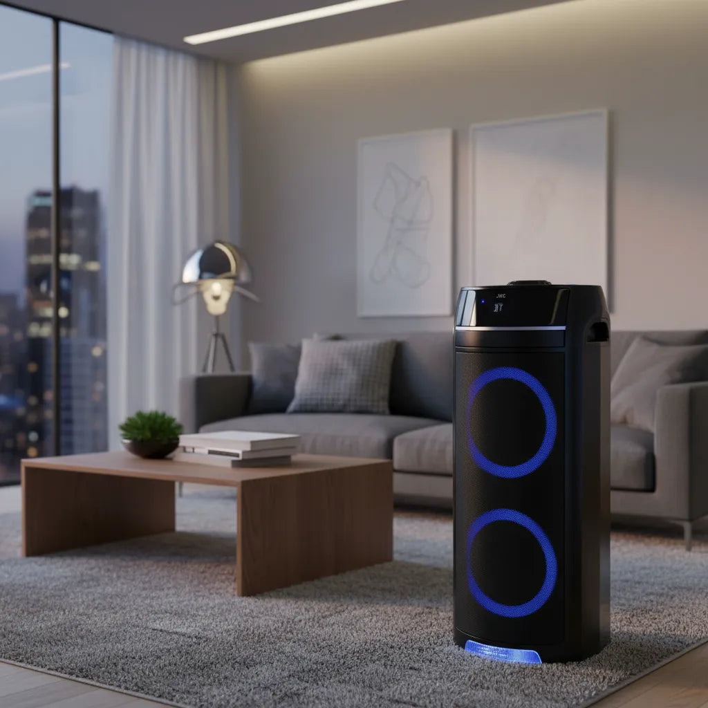 Torre Jvc Xs-la5214pb Bluetooth 4800w Negro Con Micrófono